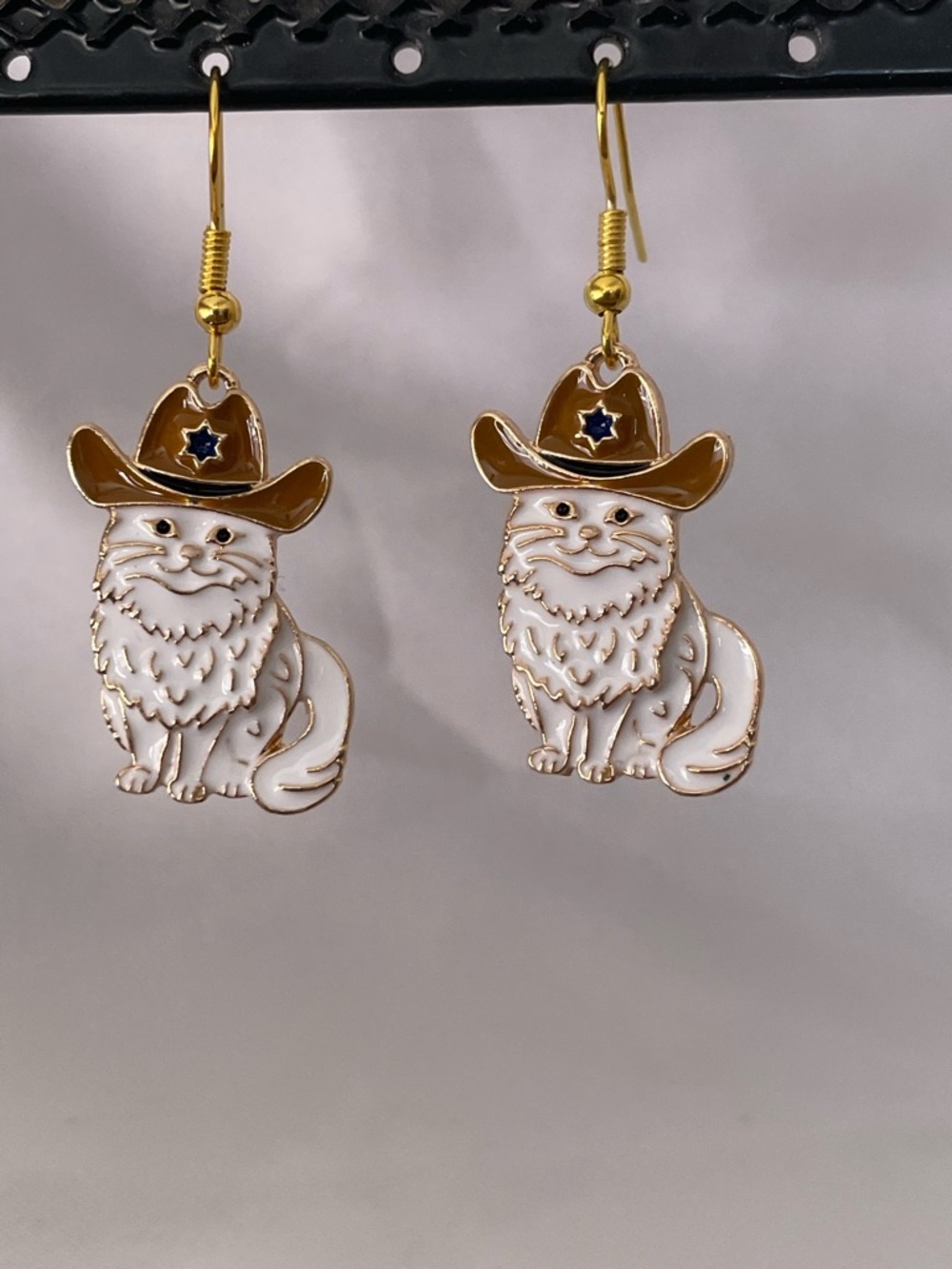 Cowboy Kitty Earrings